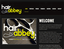 Tablet Screenshot of hairbyabbey.com